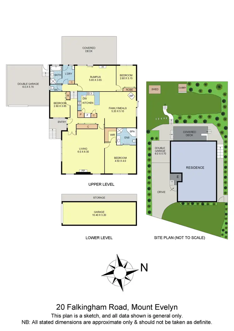 Floorplan of Homely house listing, 20 Falkingham Road, Mount Evelyn VIC 3796