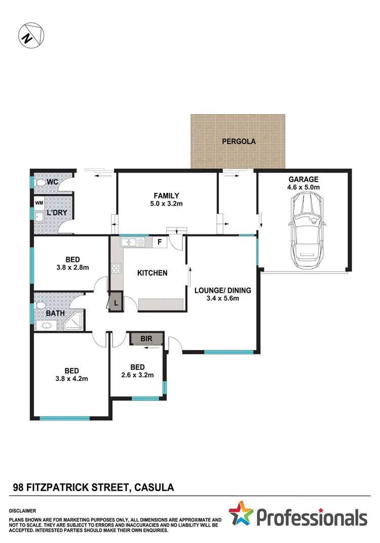 Floorplan of Homely house listing, 98 Fitzpatrick Crescent, Casula NSW 2170