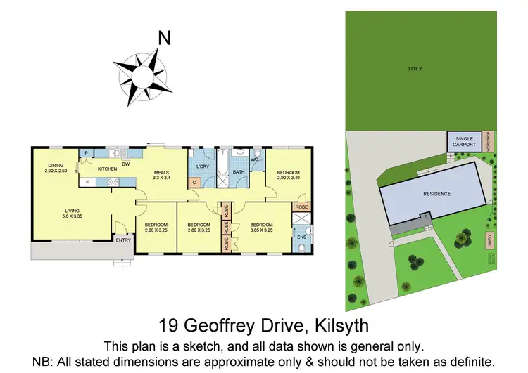 Floorplan of Homely house listing, 19 Geoffrey Drive, Kilsyth VIC 3137
