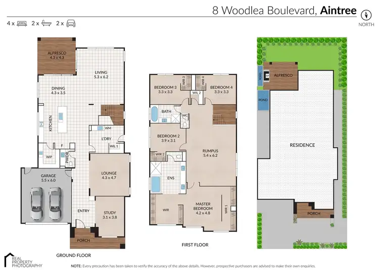 Floorplan of Homely house listing, 8 Woodlea Boulevard, Aintree VIC 3336