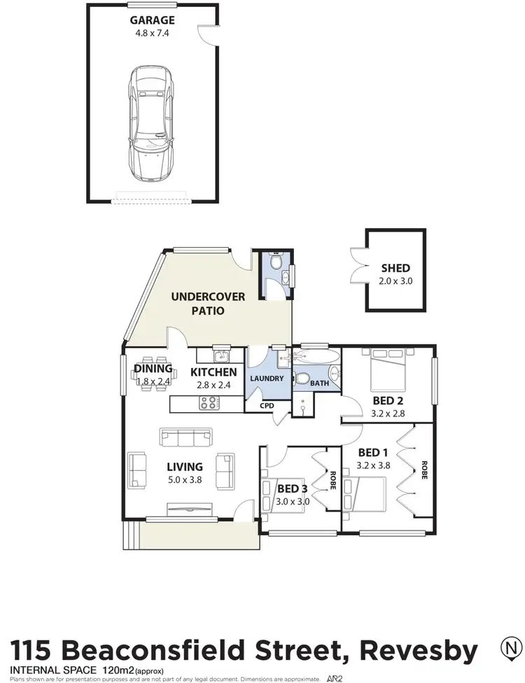 Floorplan of Homely house listing, 115 Beaconsfield Street, Revesby NSW 2212