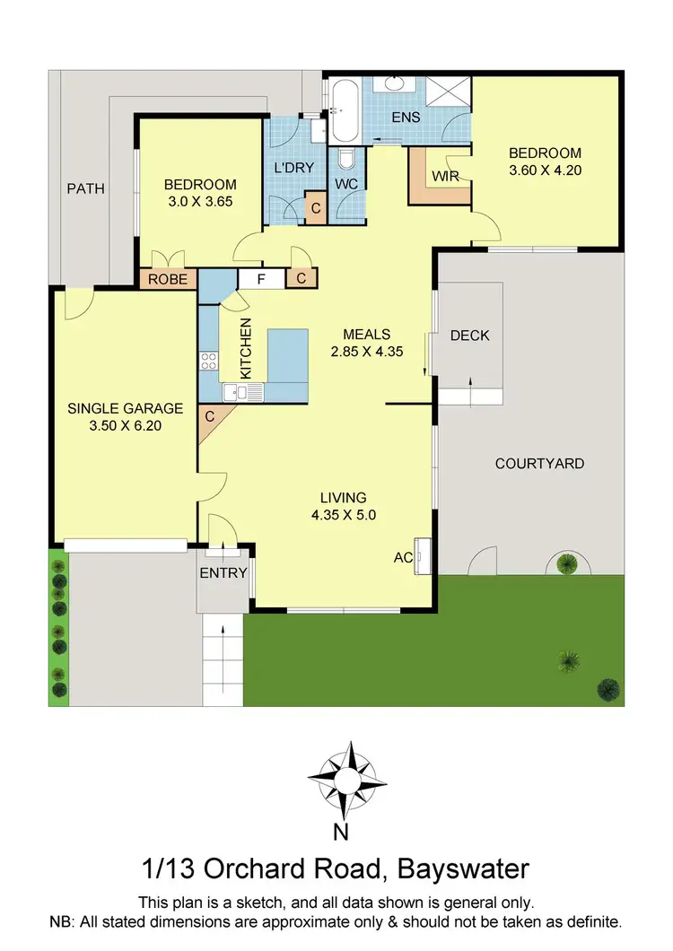 Floorplan of Homely unit listing, 1/13 Orchard Road, Bayswater VIC 3153