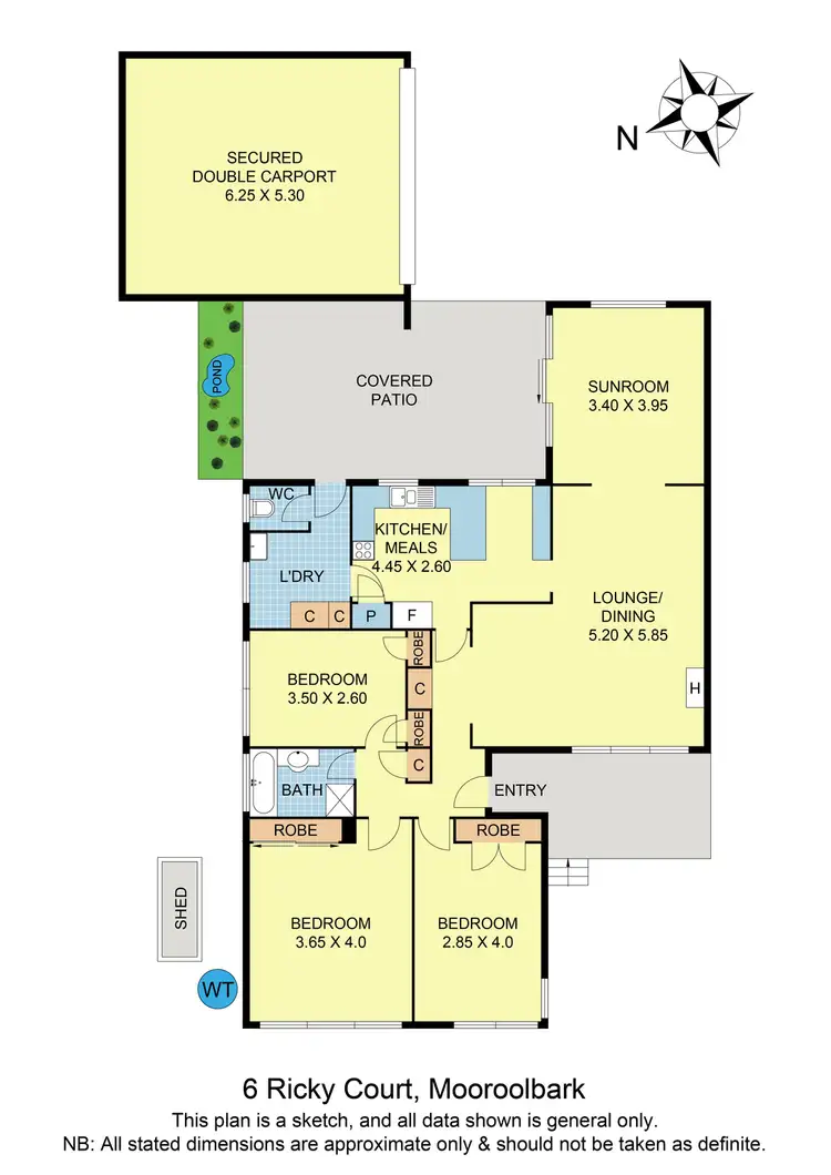 Floorplan of Homely house listing, 6 Ricky Court, Mooroolbark VIC 3138