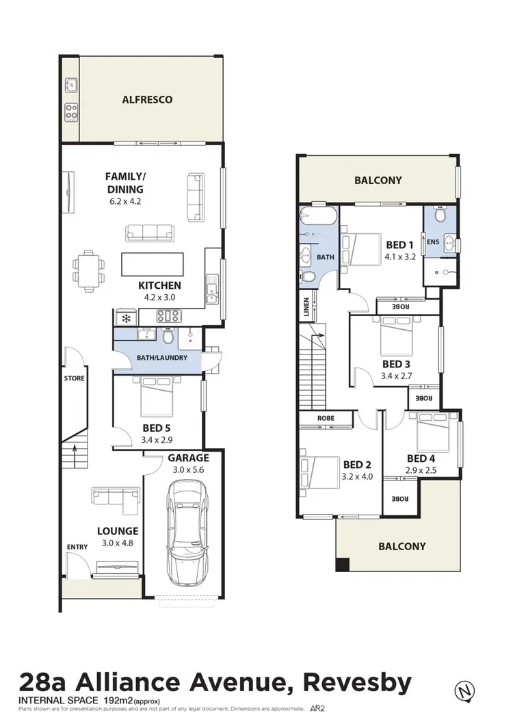 Floorplan of Homely semi-detached listing, 28A Alliance Avenue, Revesby NSW 2212