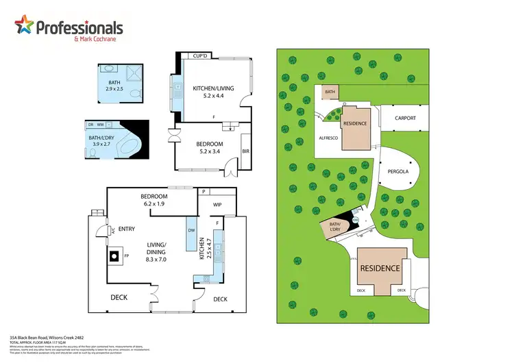 Floorplan of Homely house listing, 35A Blackbean Road, Wilsons Creek NSW 2482