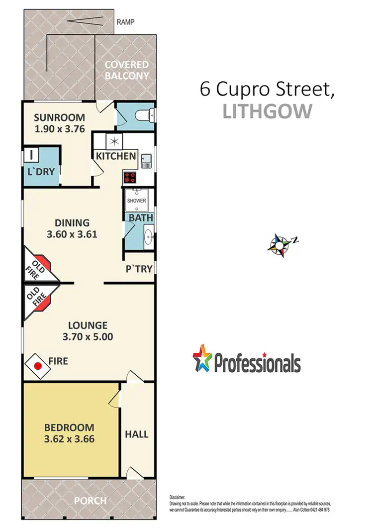 Floorplan of Homely house listing, 6 Cupro Street, Lithgow NSW 2790