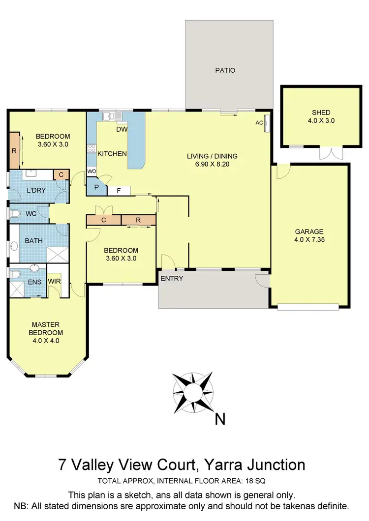 Floorplan of Homely house listing, 7 Valley View Court, Yarra Junction VIC 3797