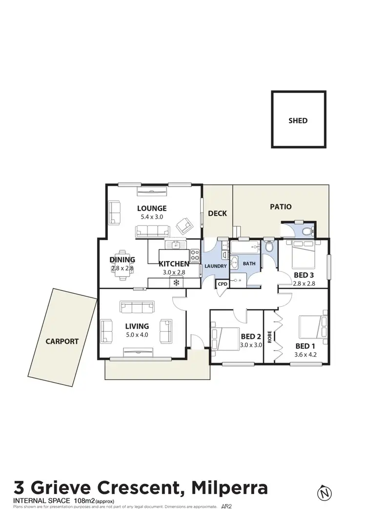 Floorplan of Homely house listing, 3 Grieve Crescent, Milperra NSW 2214