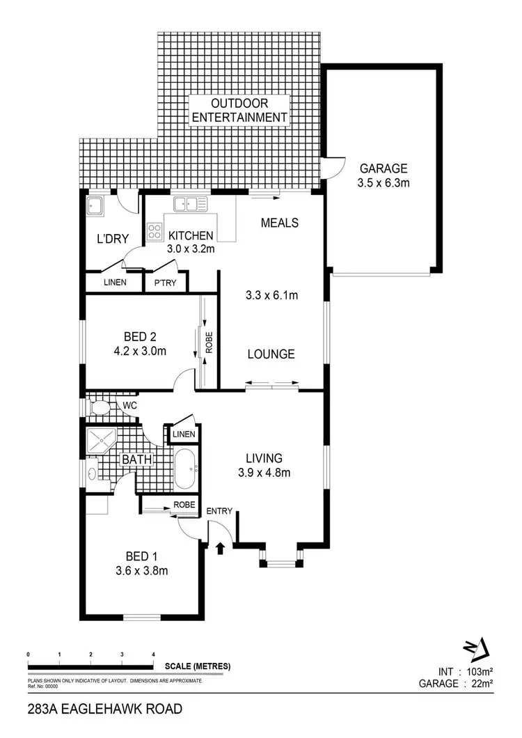 Floorplan of Homely house listing, 283a Eaglehawk Road, California Gully VIC 3556