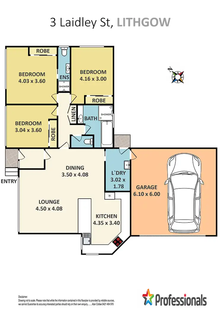 Floorplan of Homely house listing, 3 Laidley Street, Lithgow NSW 2790