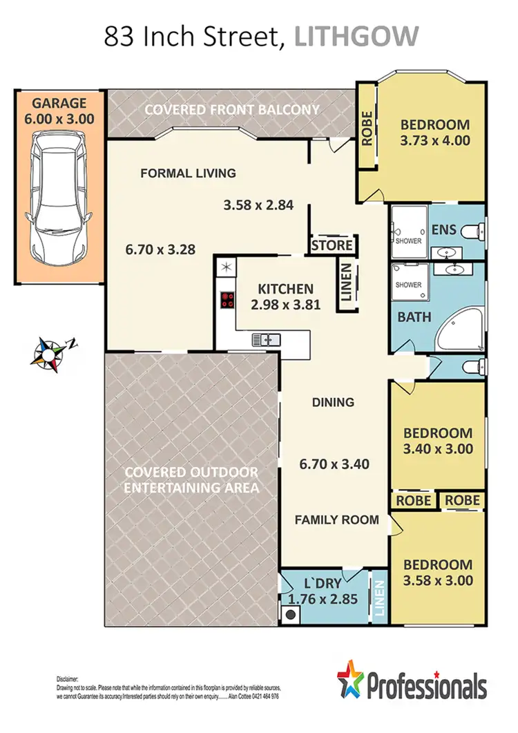 Floorplan of Homely house listing, 83 Inch Street, Lithgow NSW 2790