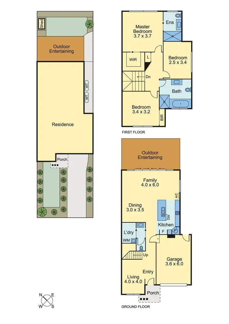 Floorplan of Homely townhouse listing, 19 & 21 Gibbs Road, Ferntree Gully VIC 3156