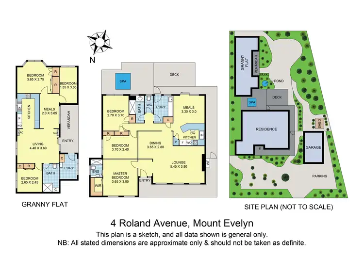 Floorplan of Homely house listing, 4 Roland Avenue, Mount Evelyn VIC 3796