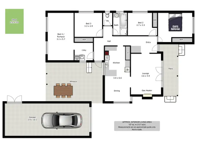 Floorplan of Homely house listing, 34 Gordon Street, Wodonga VIC 3690