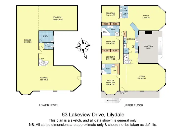 Floorplan of Homely house listing, 63 Lakeview Drive, Lilydale VIC 3140