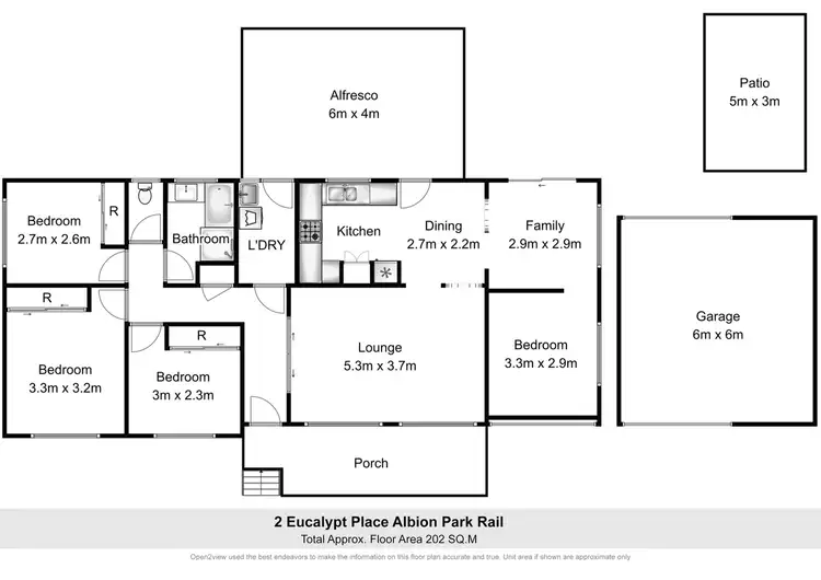 Floorplan of Homely house listing, 2 Eucalypt Place, Albion Park Rail NSW 2527