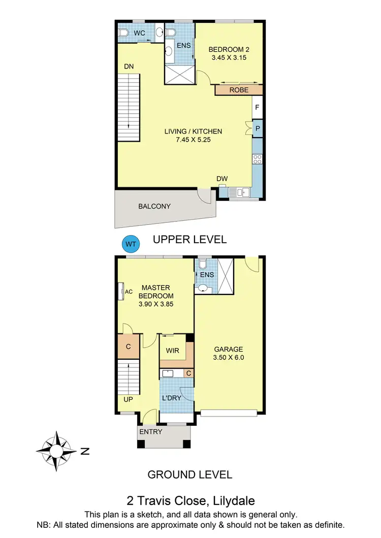 Floorplan of Homely house listing, 2 Travis Close, Lilydale VIC 3140
