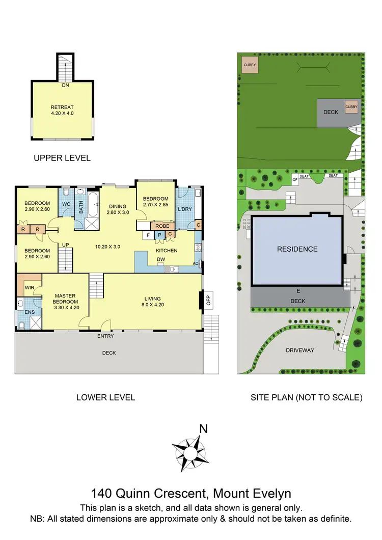 Floorplan of Homely house listing, 140 Quinn Crescent, Mount Evelyn VIC 3796