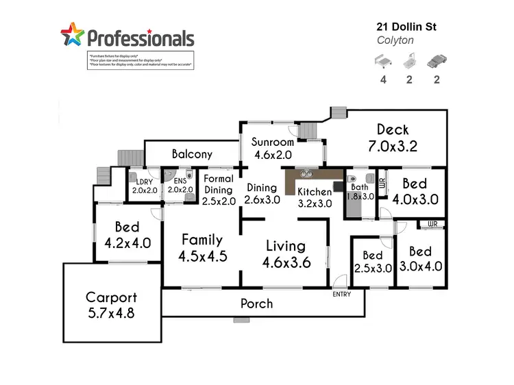 Floorplan of Homely house listing, 21 Dollin Street, Colyton NSW 2760