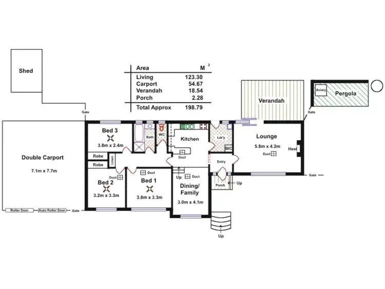 Floorplan of Homely house listing, 6 Bourke Avenue, Ingle Farm SA 5098