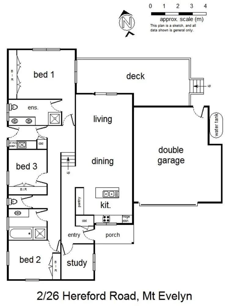 Floorplan of Homely townhouse listing, 2/26 Hereford Road, Mount Evelyn VIC 3796
