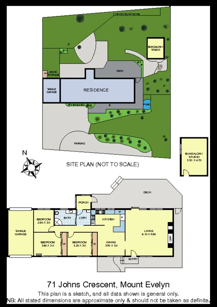 Floorplan of Homely house listing, 71 Johns Crescent, Mount Evelyn VIC 3796