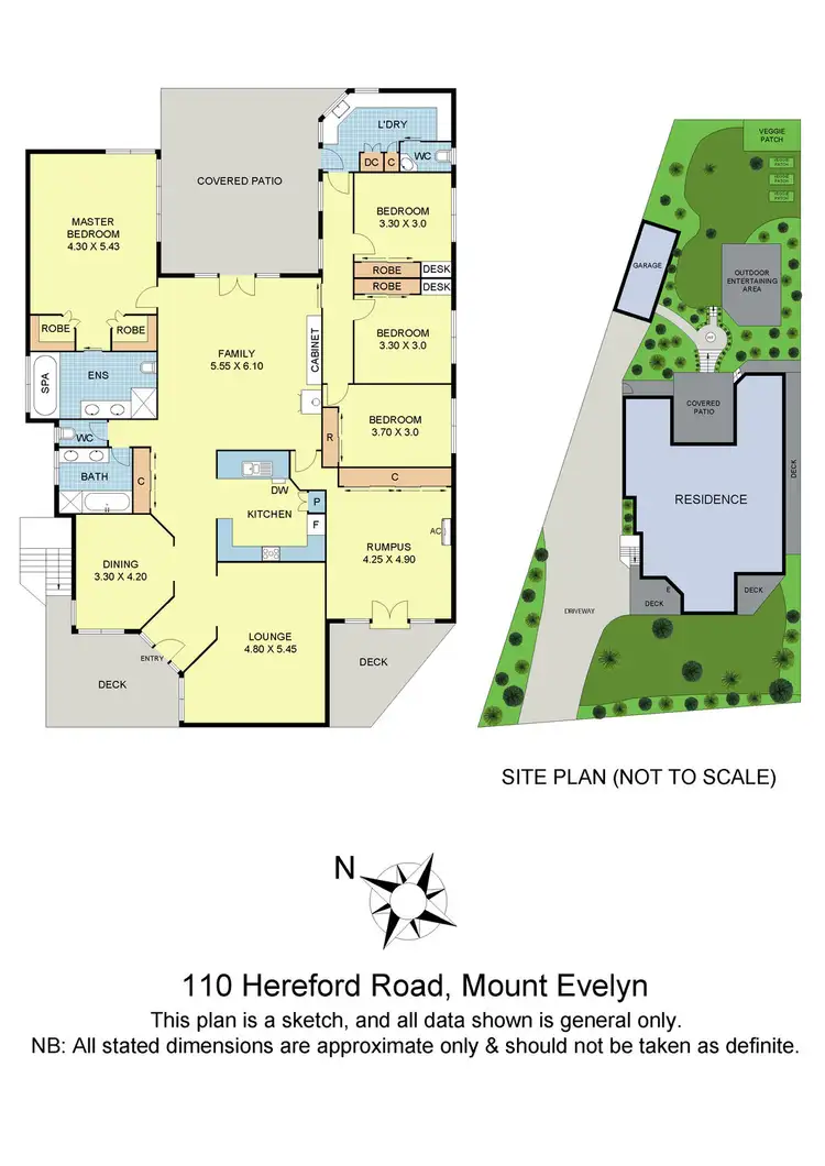 Floorplan of Homely house listing, 110 Hereford Road, Mount Evelyn VIC 3796