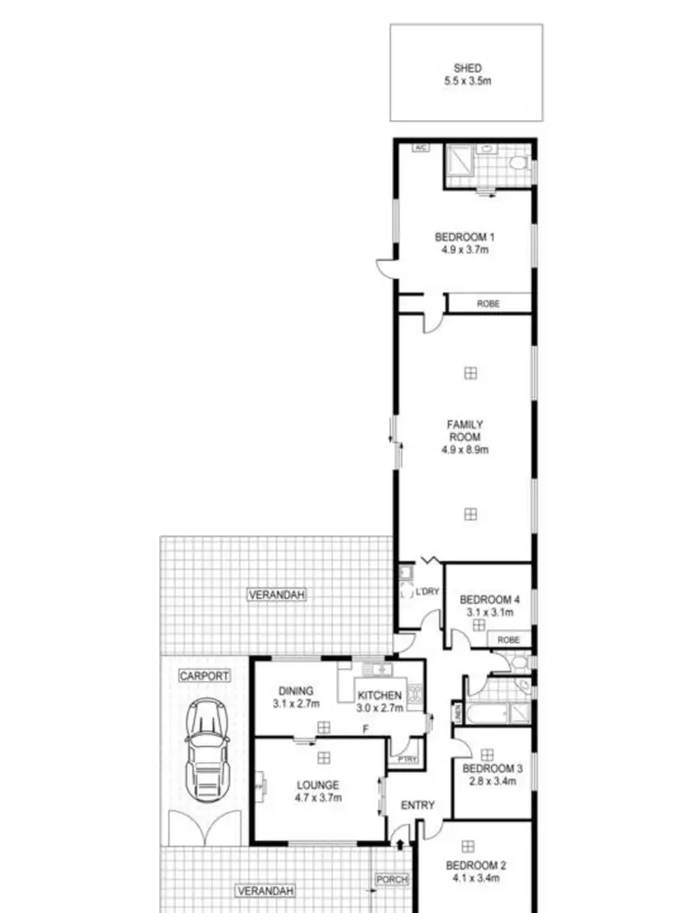 Floorplan of Homely house listing, 19 Armona Avenue, Para Vista SA 5093