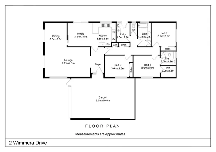 Floorplan of Homely house listing, 2 Wimmera Drive, Shepparton VIC 3630
