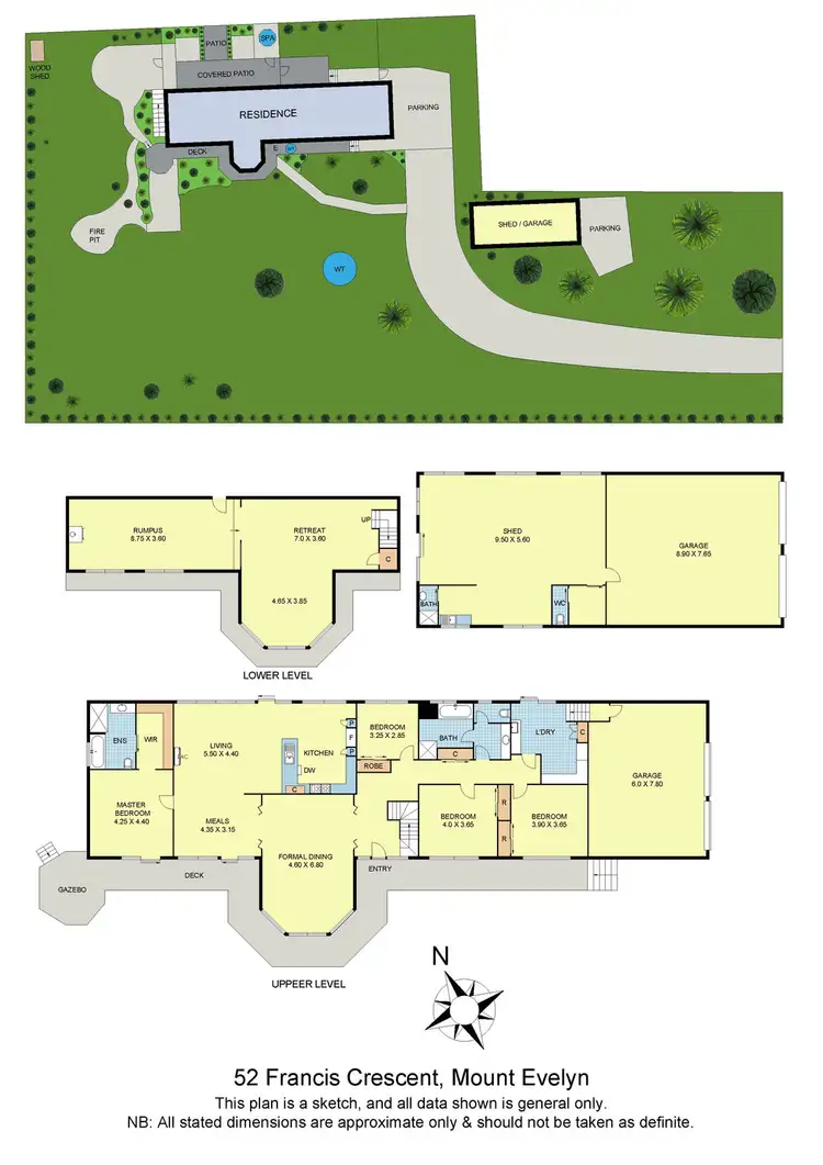 Floorplan of Homely house listing, 52 Francis Crescent, Mount Evelyn VIC 3796