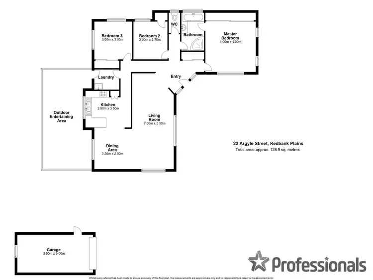Floorplan of Homely house listing, 22 Argyle Street, Redbank Plains QLD 4301