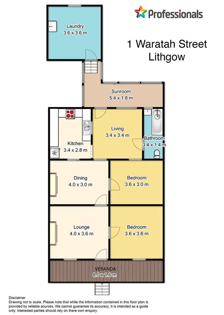 Floorplan of Homely house listing, 1 Waratah Street, Lithgow NSW 2790