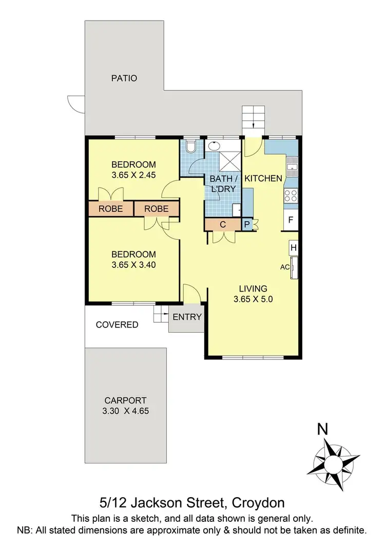 Floorplan of Homely unit listing, 5/12 Jackson Street, Croydon VIC 3136