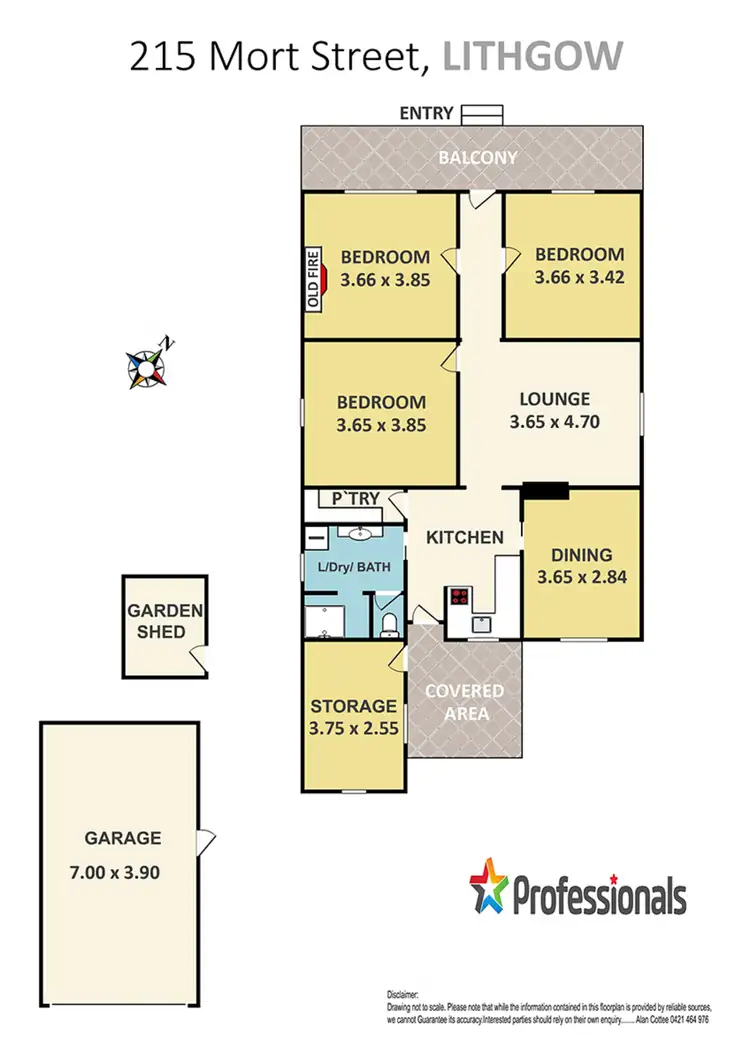 Floorplan of Homely house listing, 215 Mort Street, Lithgow NSW 2790