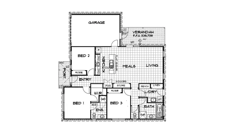 Floorplan of Homely house listing, 26 Harrison Street, Maryborough VIC 3465