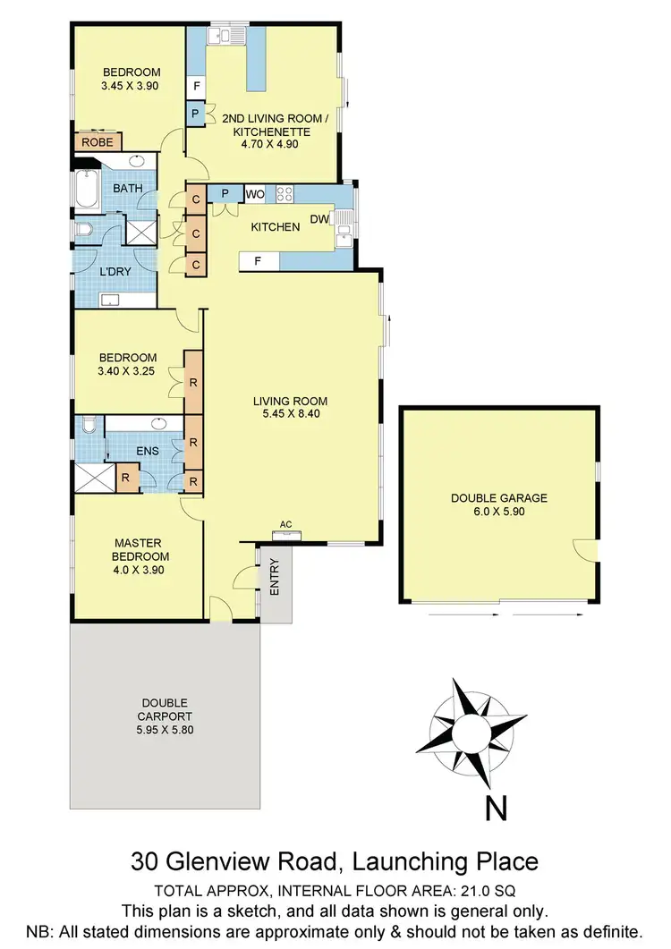 Floorplan of Homely house listing, 30 Glenview Road, Launching Place VIC 3139