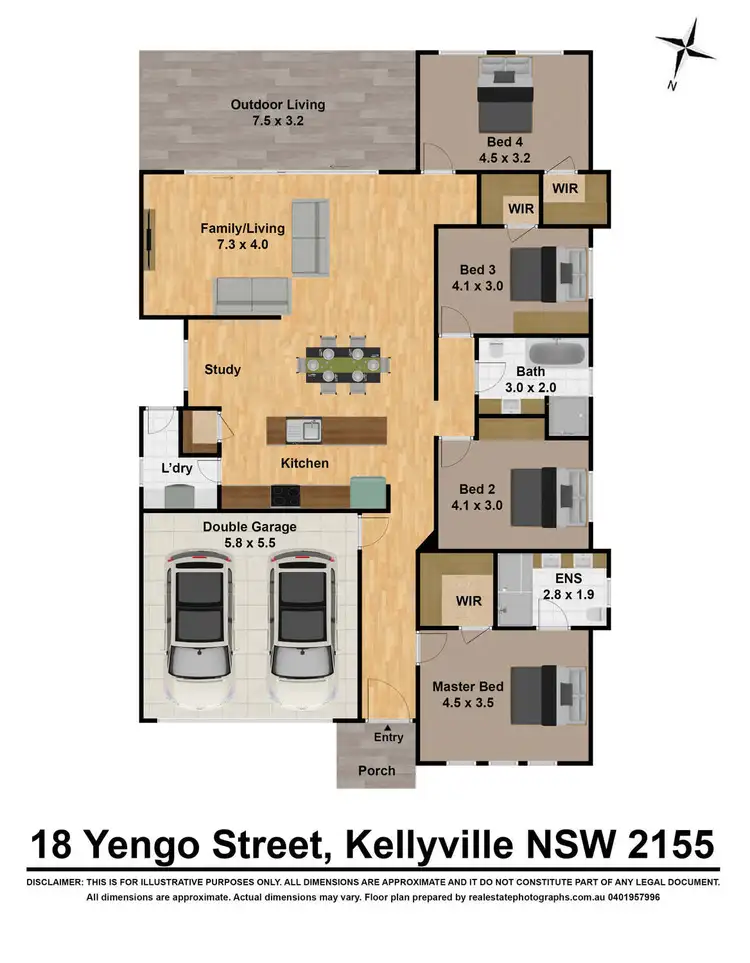 Floorplan of Homely house listing, 18 Yengo Street, North Kellyville NSW 2155
