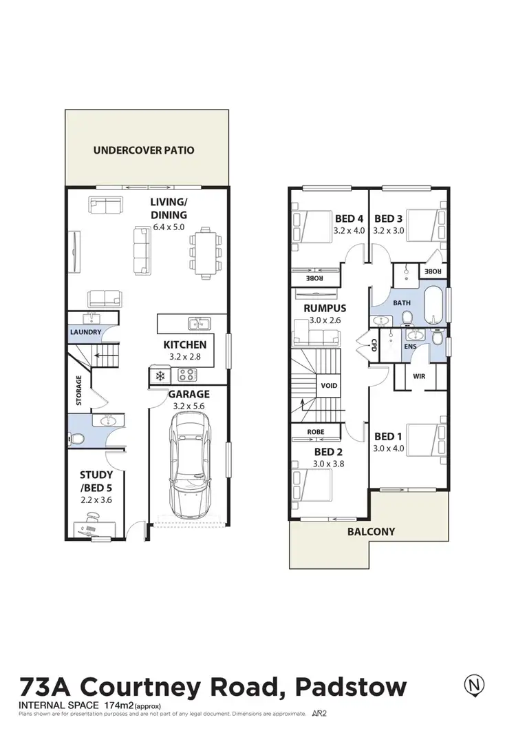 Floorplan of Homely semi-detached listing, 73A Courtney Road, Padstow NSW 2211