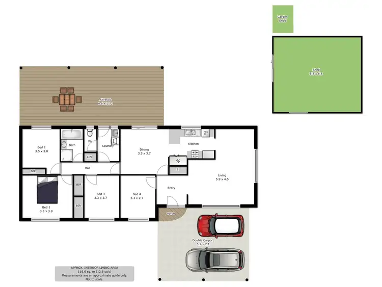 Floorplan of Homely house listing, 5 Celtic Court, Wodonga VIC 3690