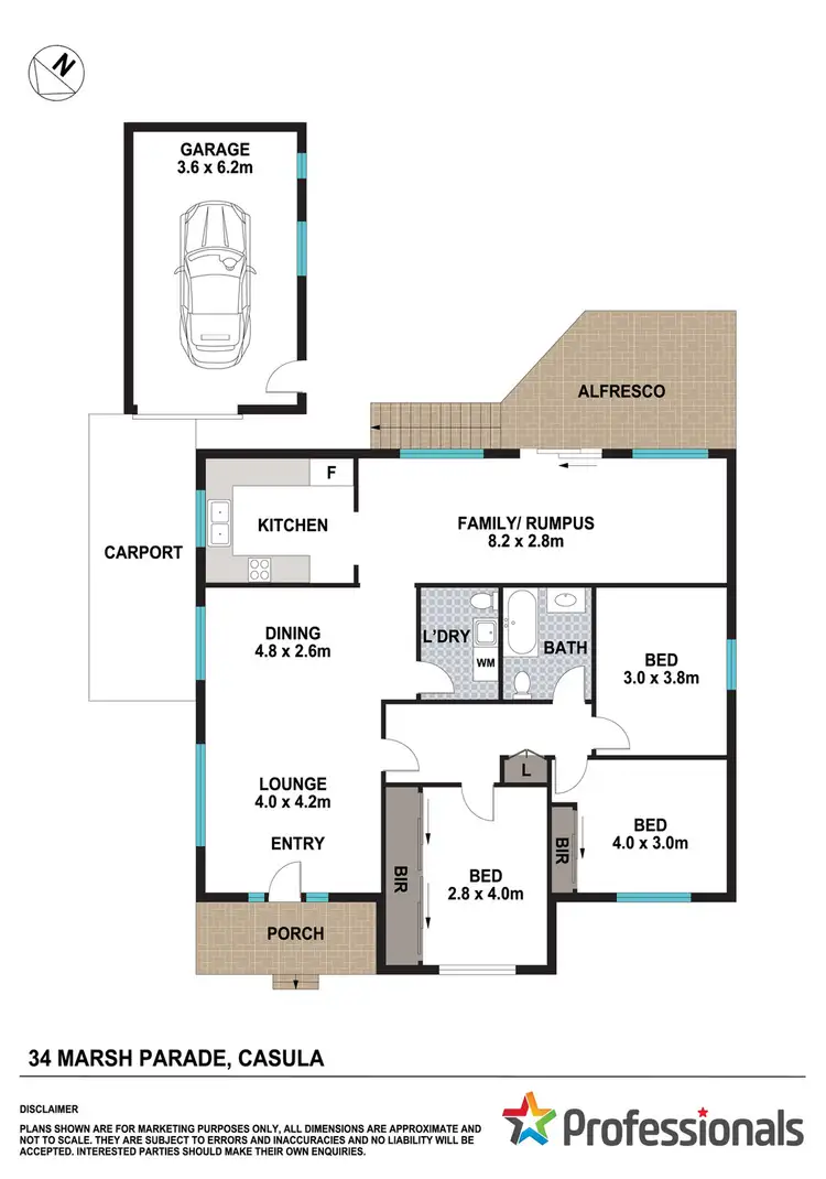 Floorplan of Homely house listing, 34 Marsh Parade, Casula NSW 2170