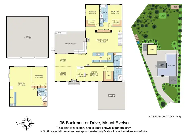 Floorplan of Homely house listing, 36 Buckmaster Drive, Mount Evelyn VIC 3796