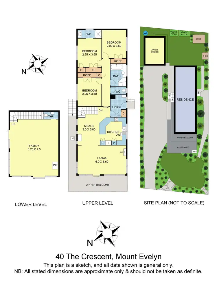 Floorplan of Homely house listing, 40 The Crescent, Mount Evelyn VIC 3796