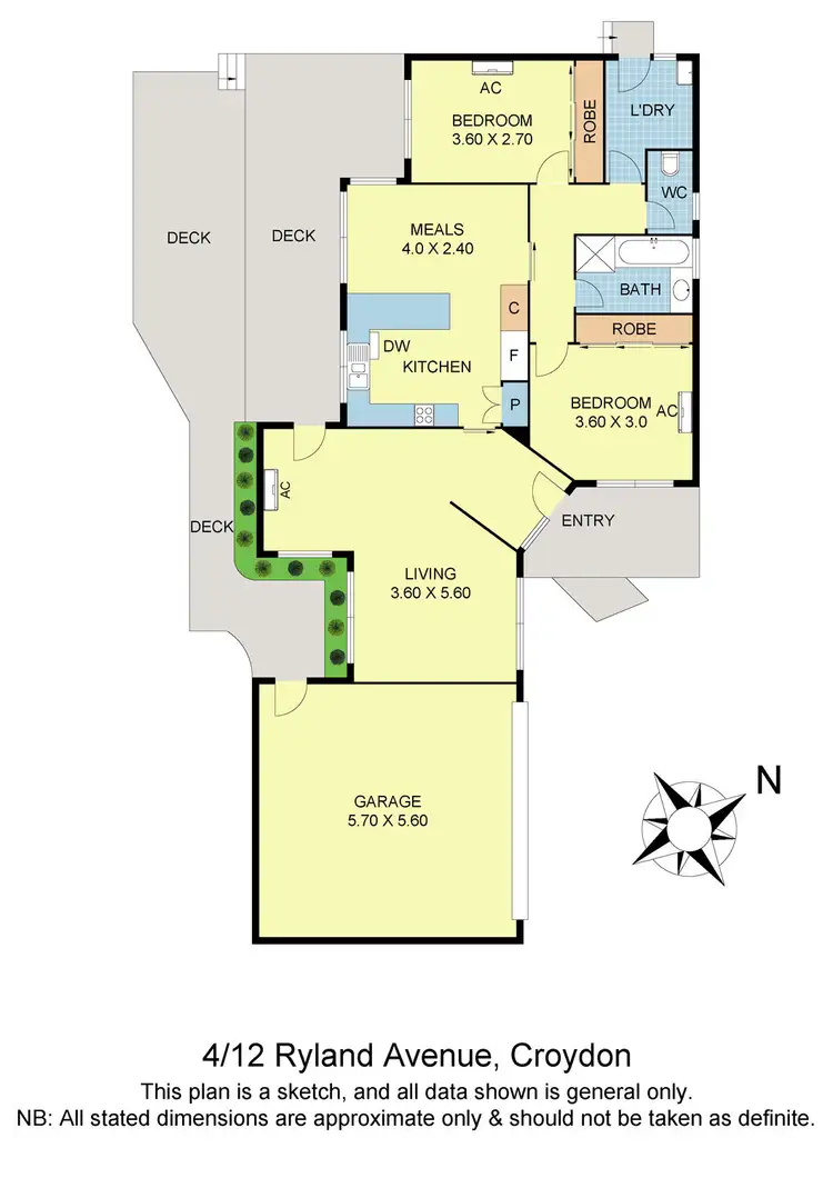 Floorplan of Homely unit listing, 4/12 Ryland Avenue, Croydon VIC 3136