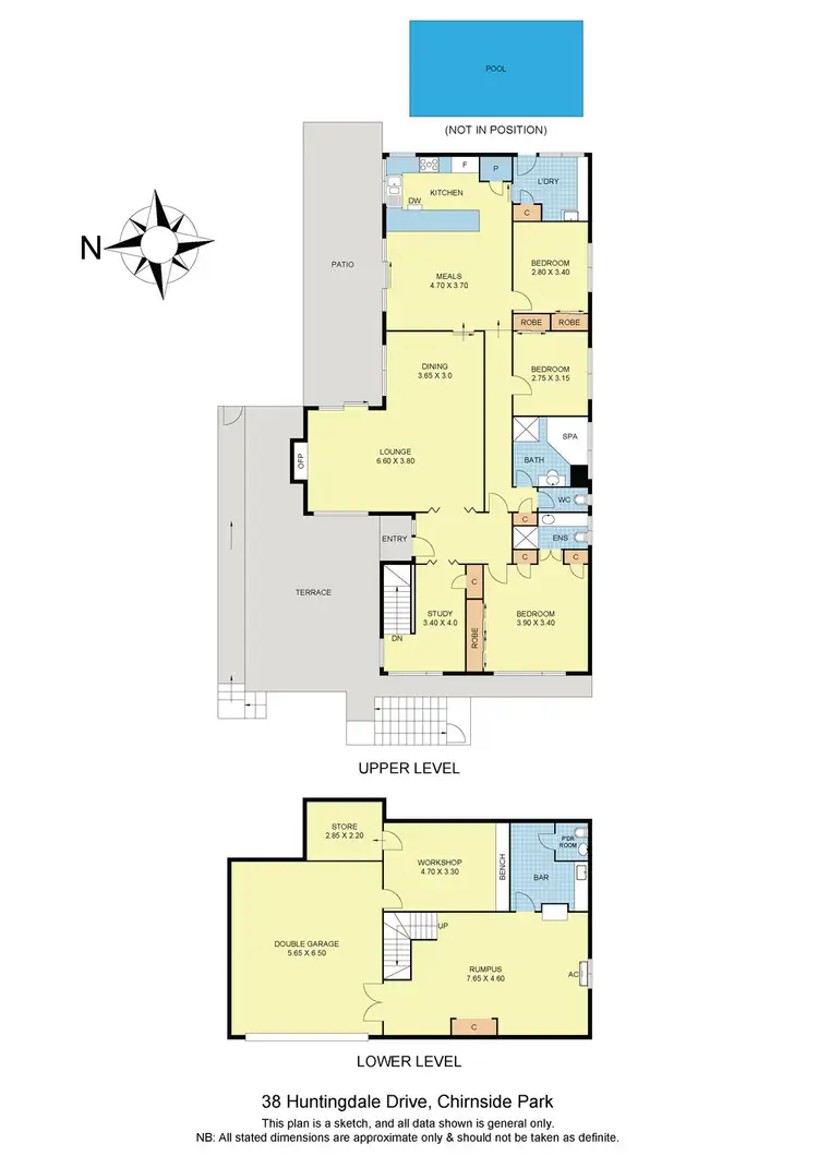 Floorplan of Homely house listing, 38 Huntingdale Drive, Chirnside Park VIC 3116