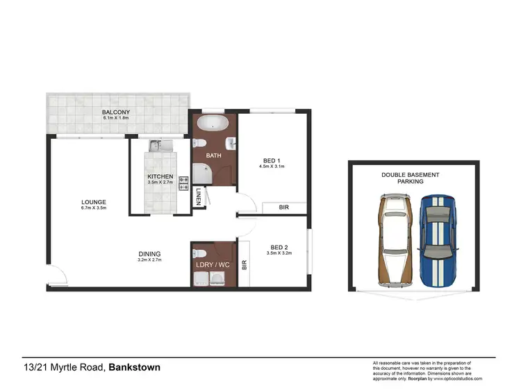Floorplan of Homely apartment listing, 13/21-23 Myrtle Road, Bankstown NSW 2200