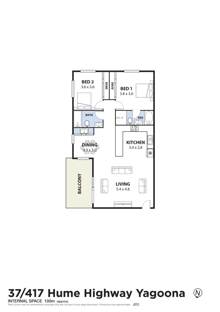 Floorplan of Homely unit listing, 37/417-423 Hume Highway, Yagoona NSW 2199