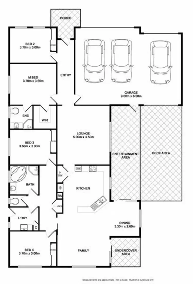 Floorplan of Homely house listing, 1 Sharp Court, Wodonga VIC 3690