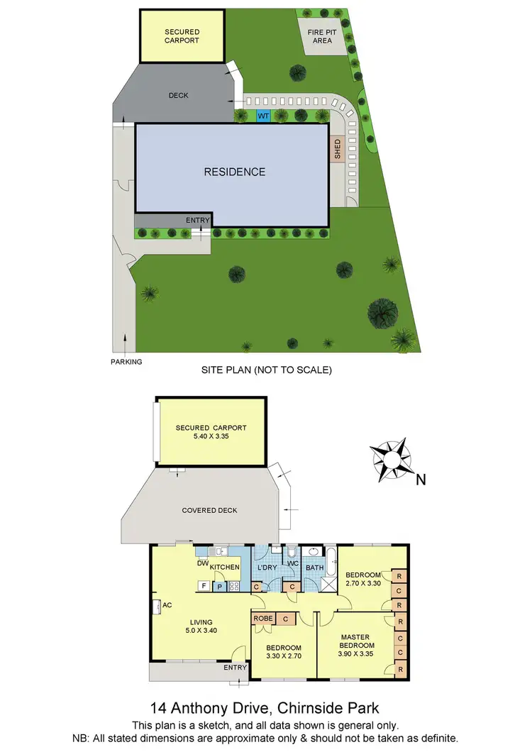 Floorplan of Homely house listing, 14 Anthony Drive, Chirnside Park VIC 3116