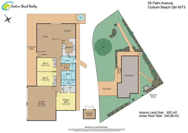 Floorplan of Homely house listing, 55 Palm Avenue, Coolum Beach QLD 4573