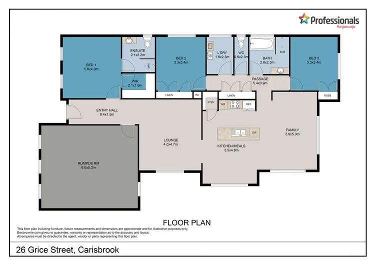 Floorplan of Homely house listing, 26 Grice Street, Carisbrook VIC 3464